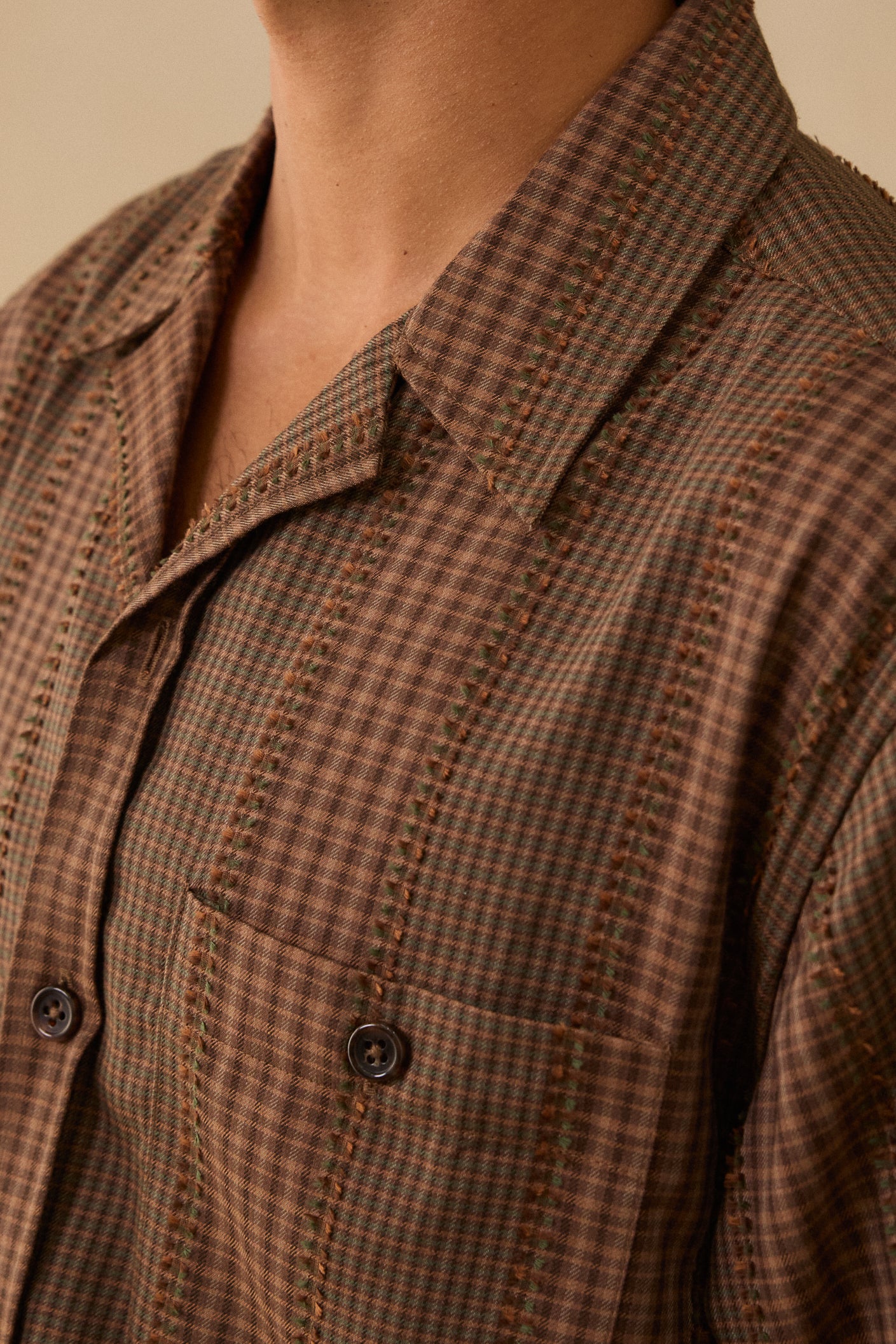 LS Shirt Tobacco Check | CHARLTON