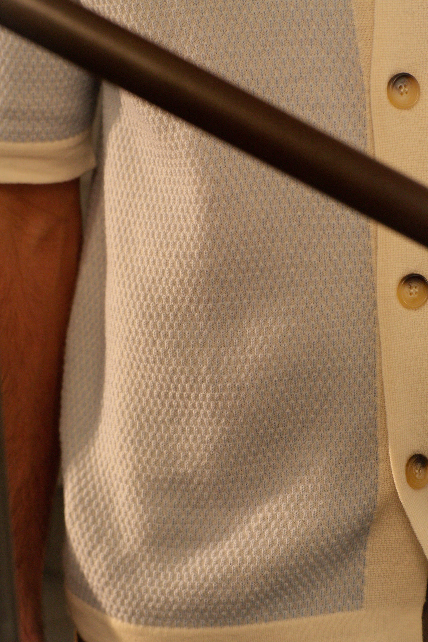 Merino Wool Powder Blue Weave Shirt