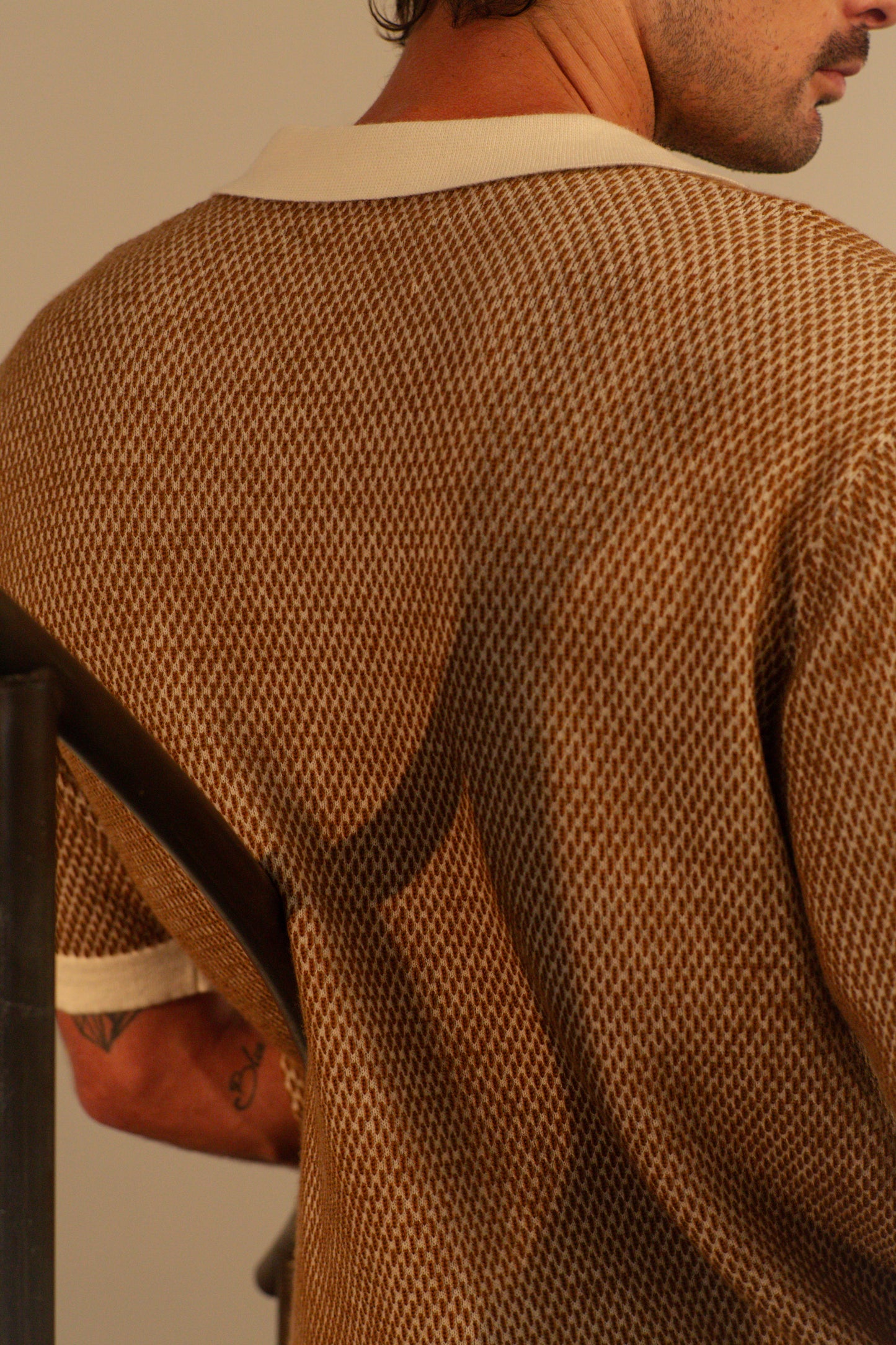 Merino Wool Tobacco weave shirt