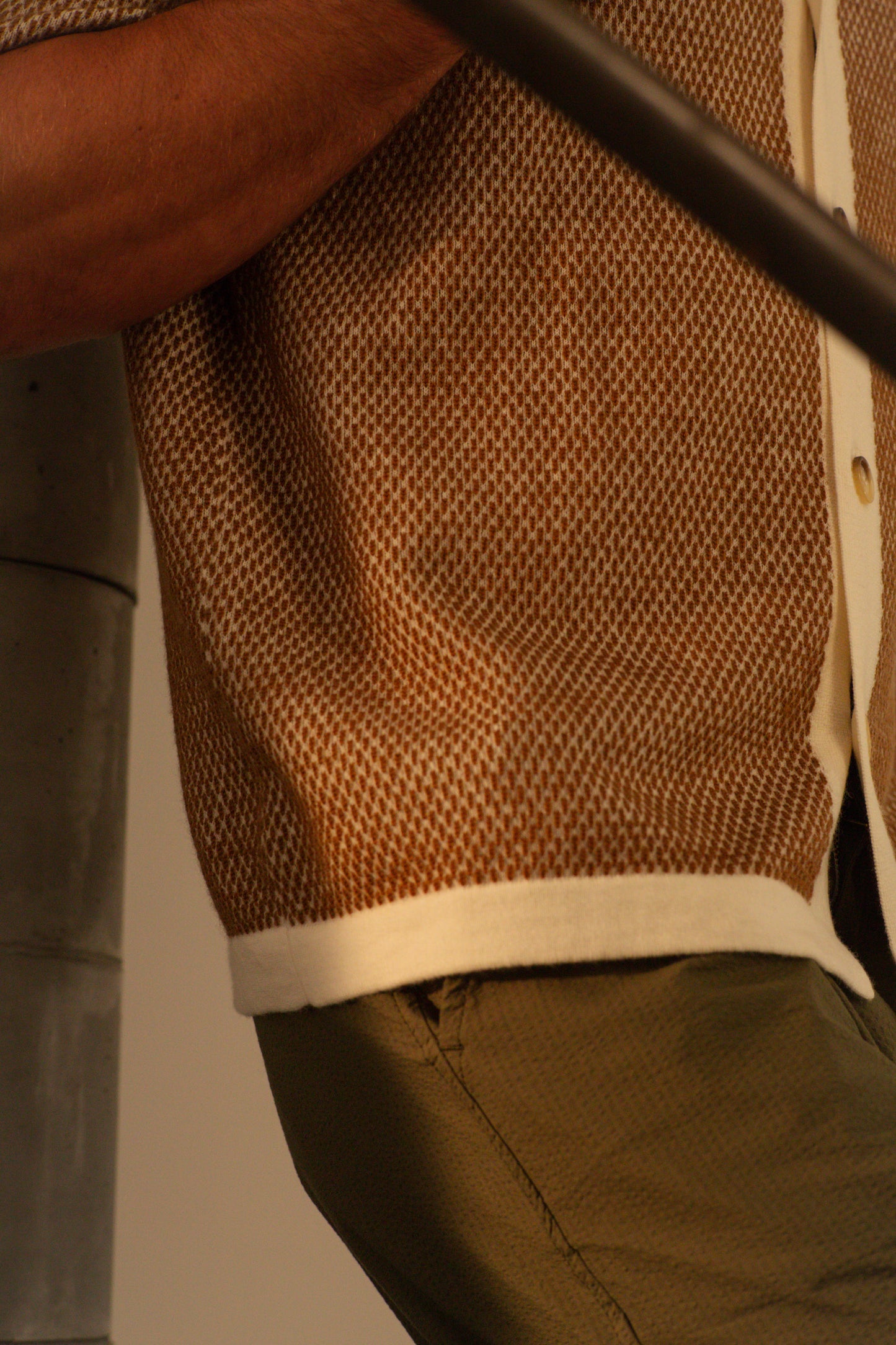 Merino Wool Tobacco weave shirt