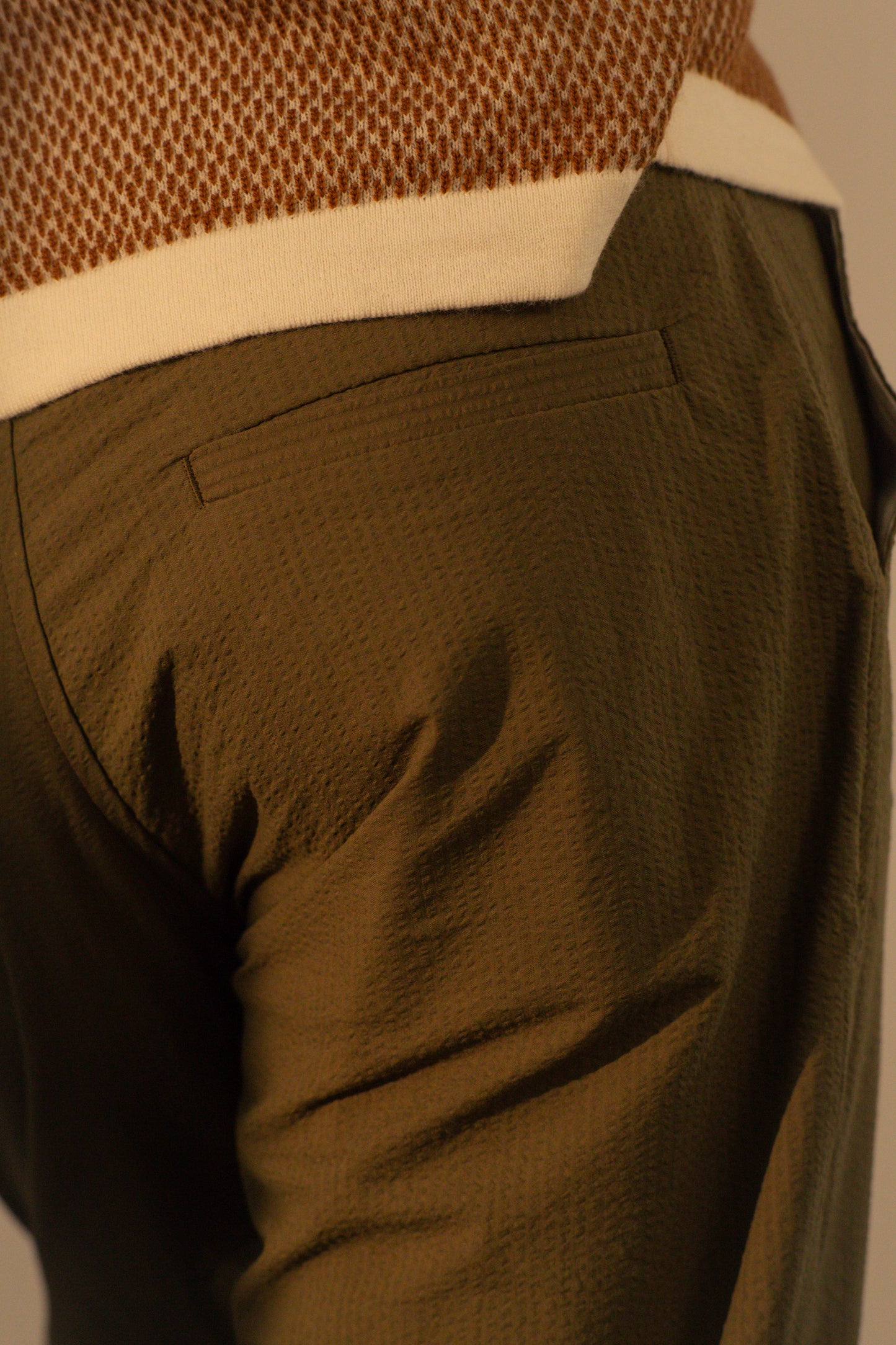 Relaxed Seersucker Suit Pant