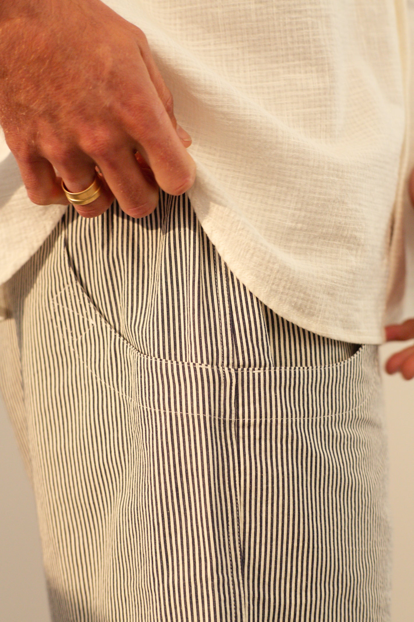 Climbing Short - Japanese Navy Seersucker