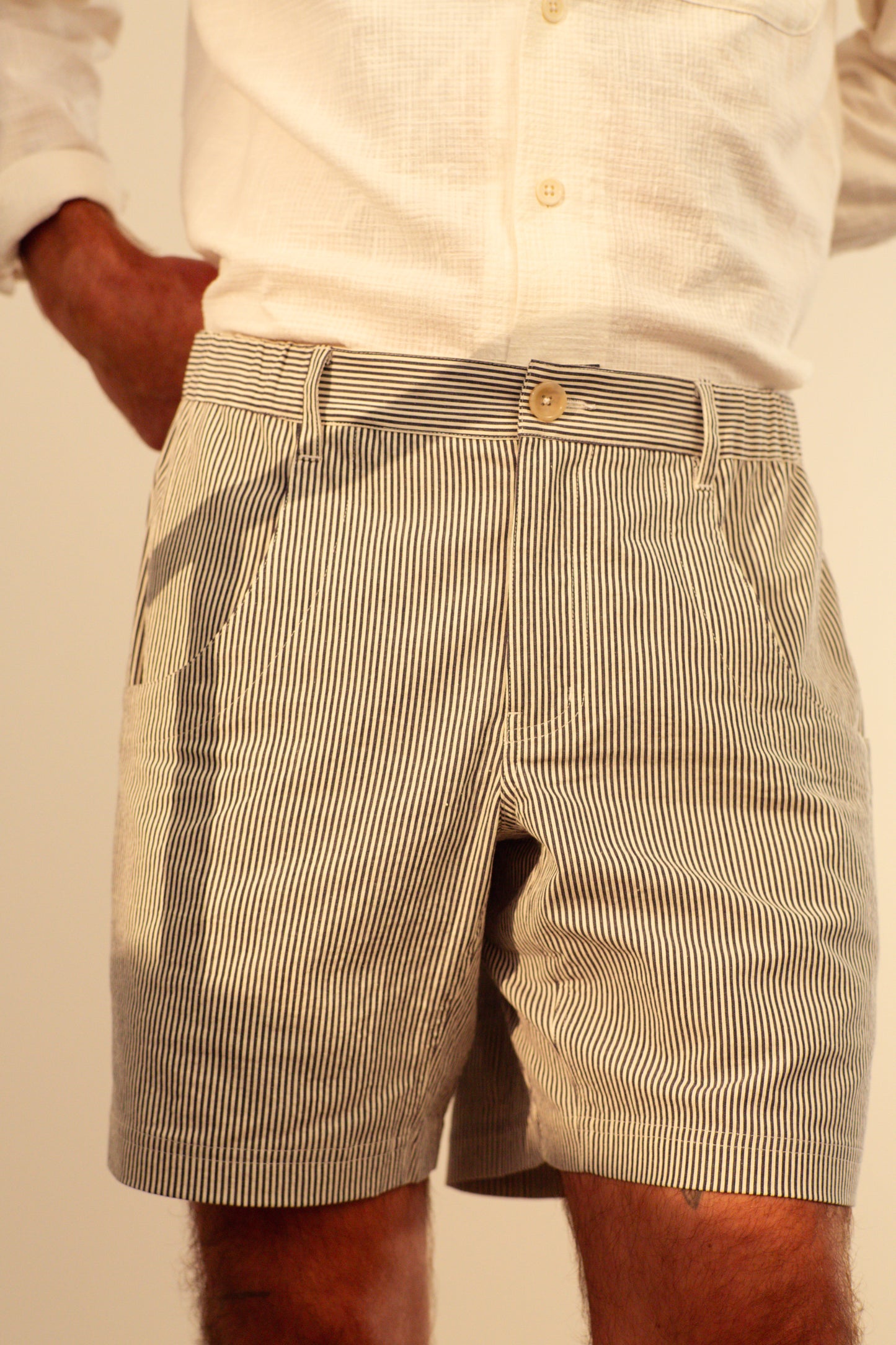 Climbing Short - Japanese Navy Seersucker
