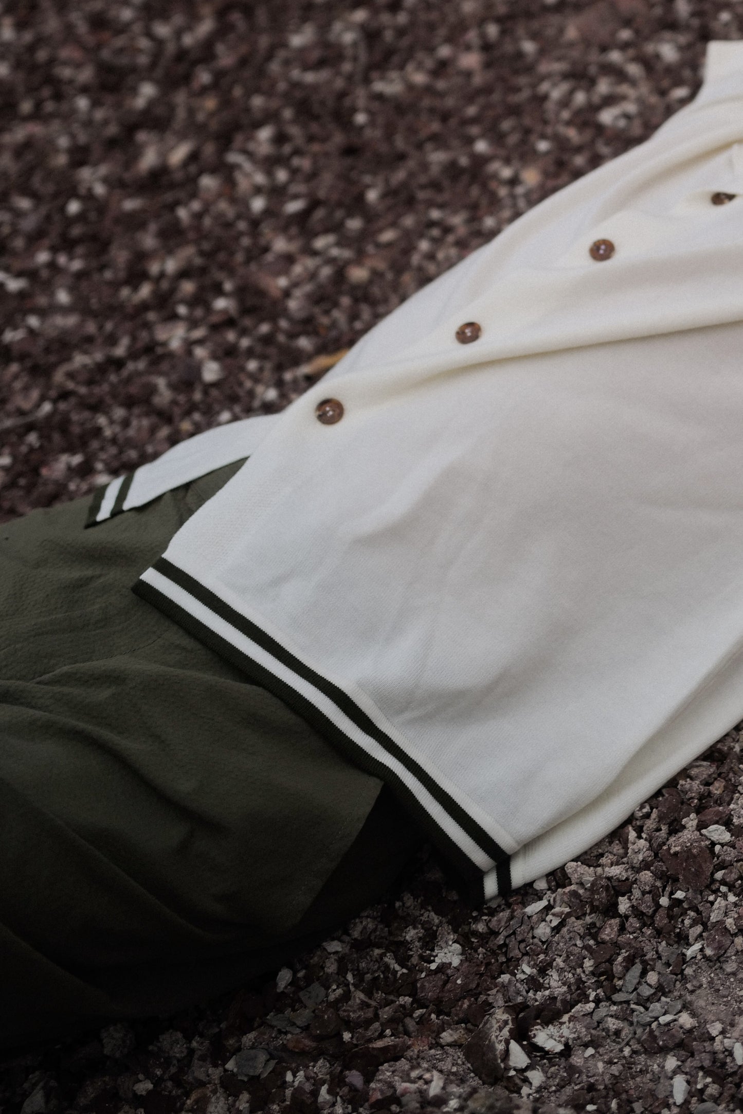 Cream / Safari Merino Wool S/S Shirt