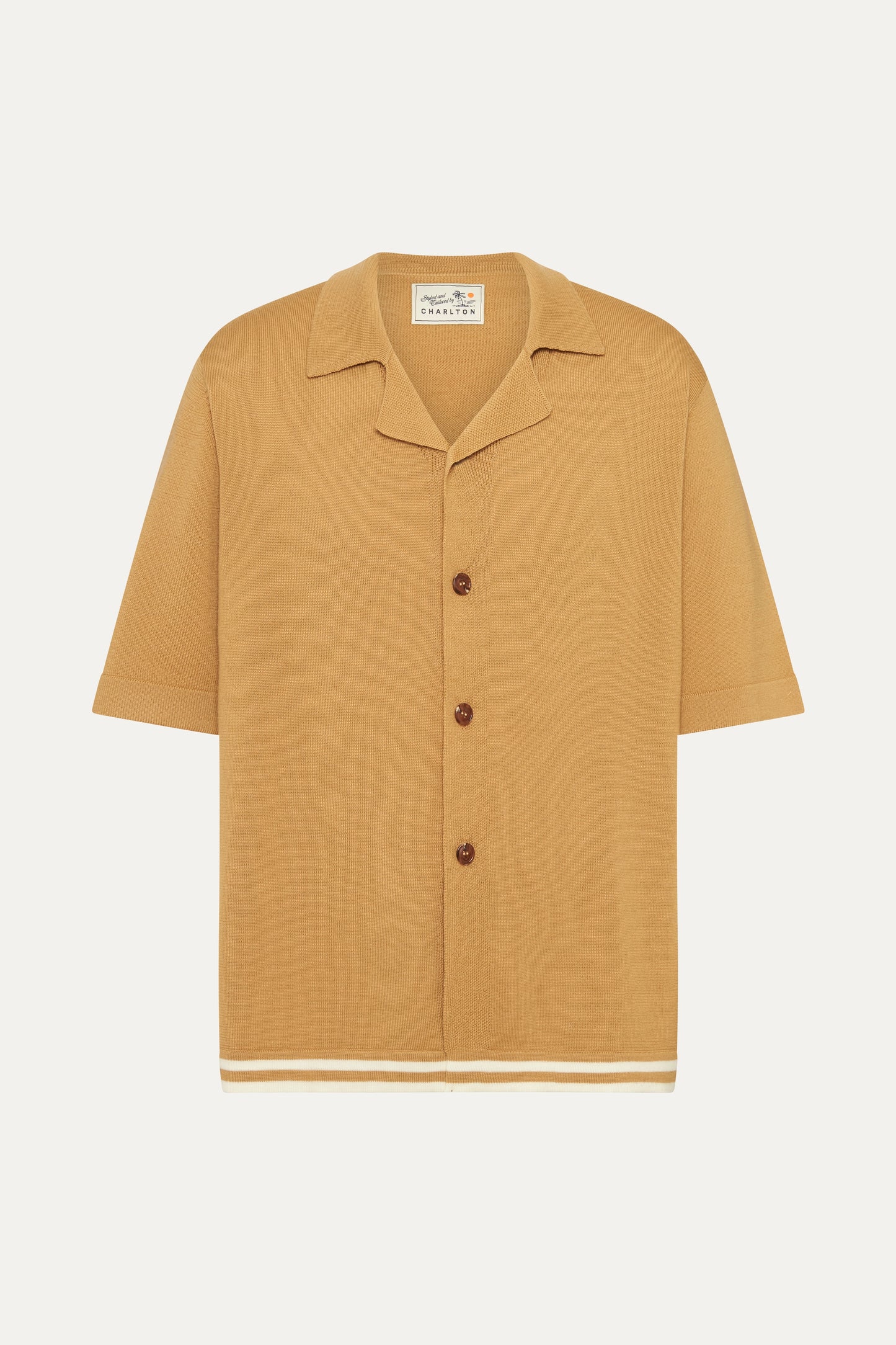 Tan Merino Wool S/S Shirt