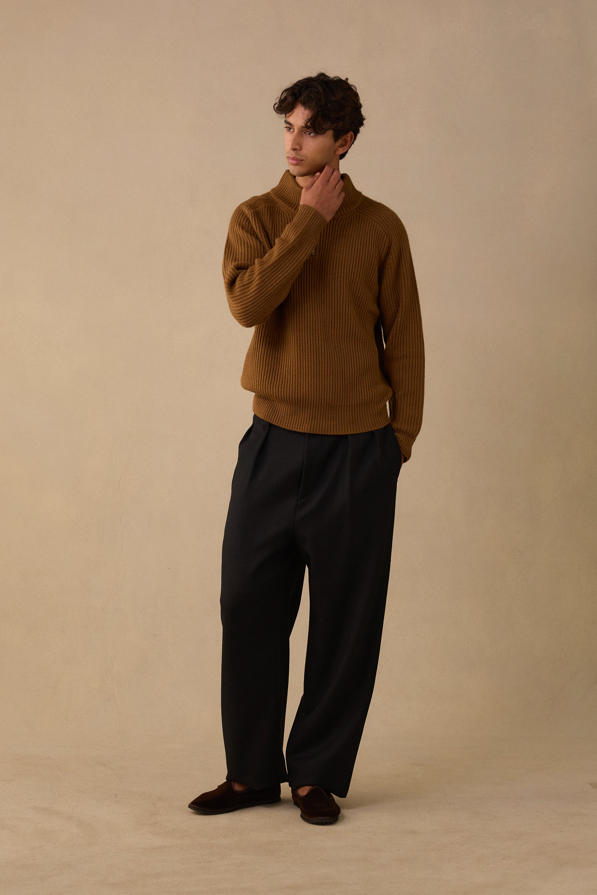 Merino Wool Fishermans Sweater