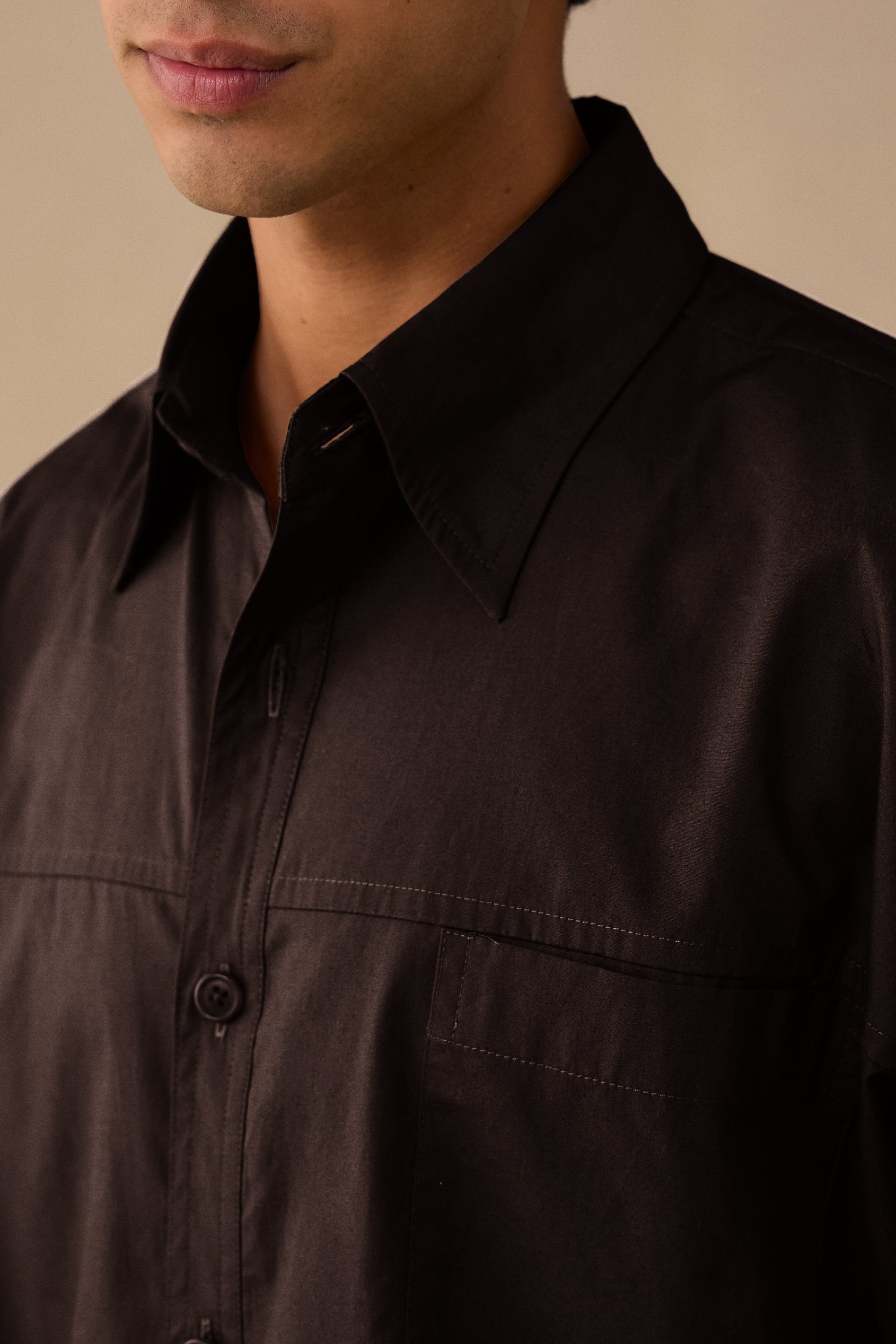 L/S Shirt in Deep Hazel Linen