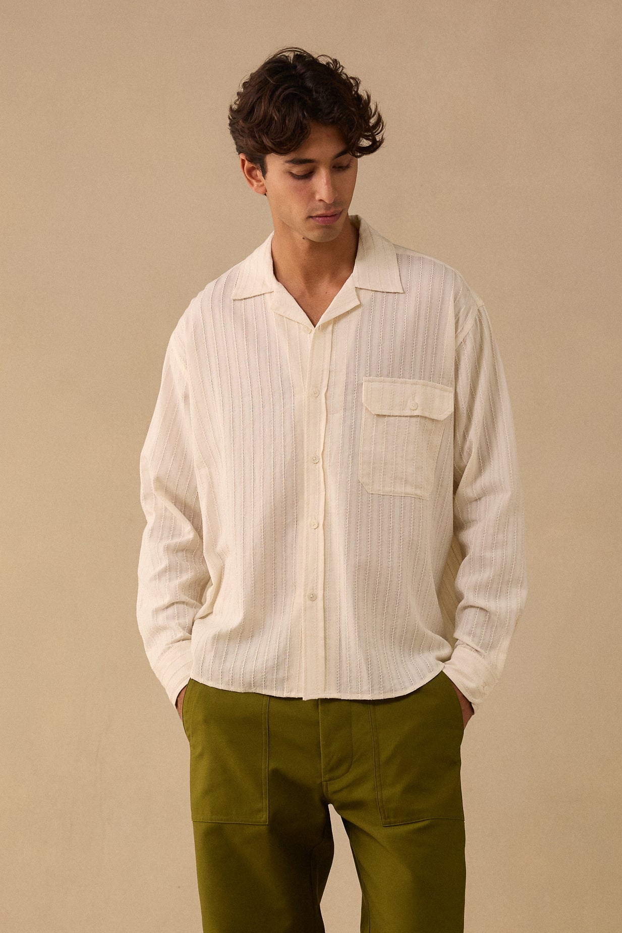 L/S Shirt in Transparent Cotton