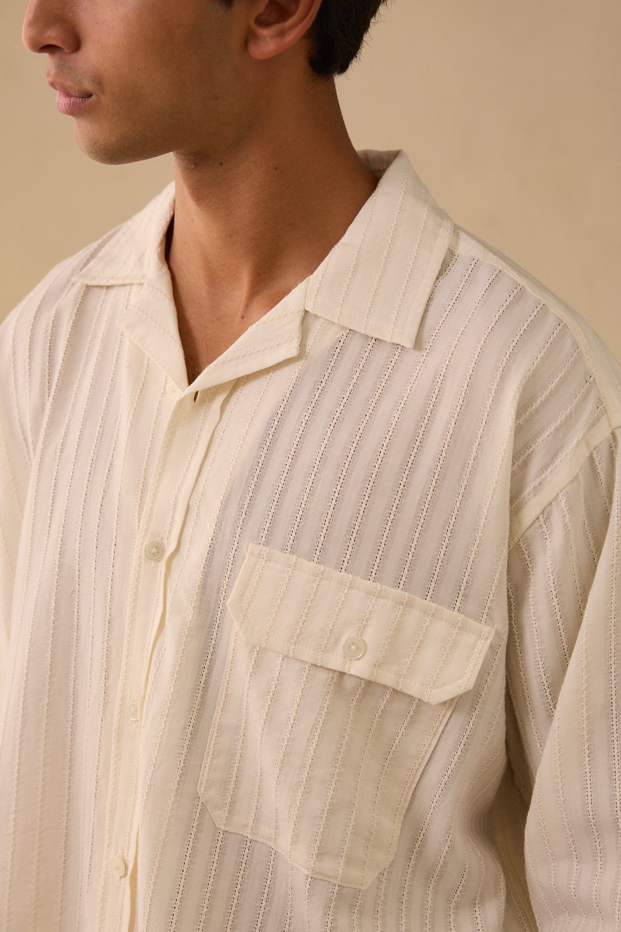 L/S Shirt in Transparent Cotton