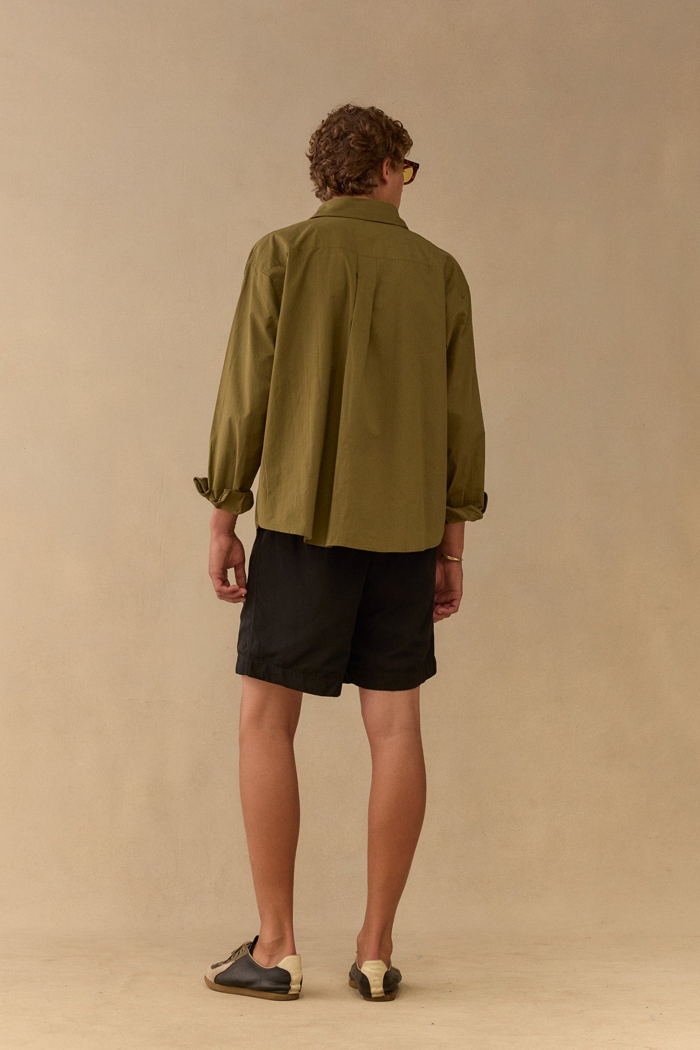 Swim Short In 'Noir' Nylon