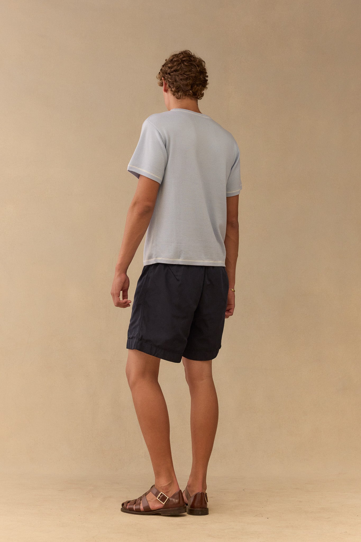 Swim Short in Navy Nylon