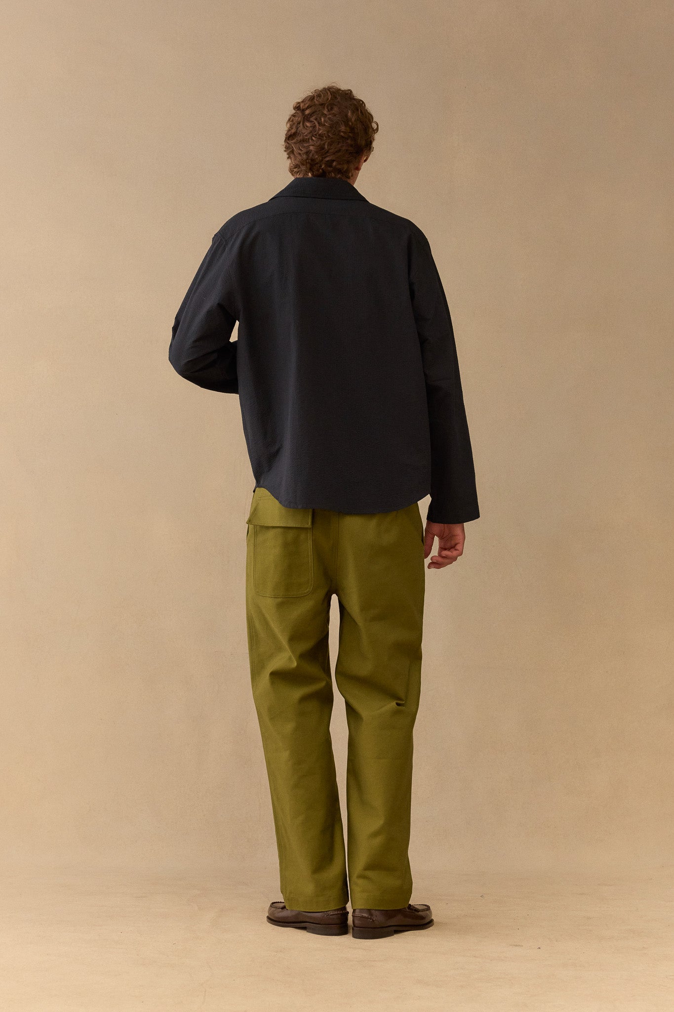 Kimono Seersucker Deconstructed Jacket