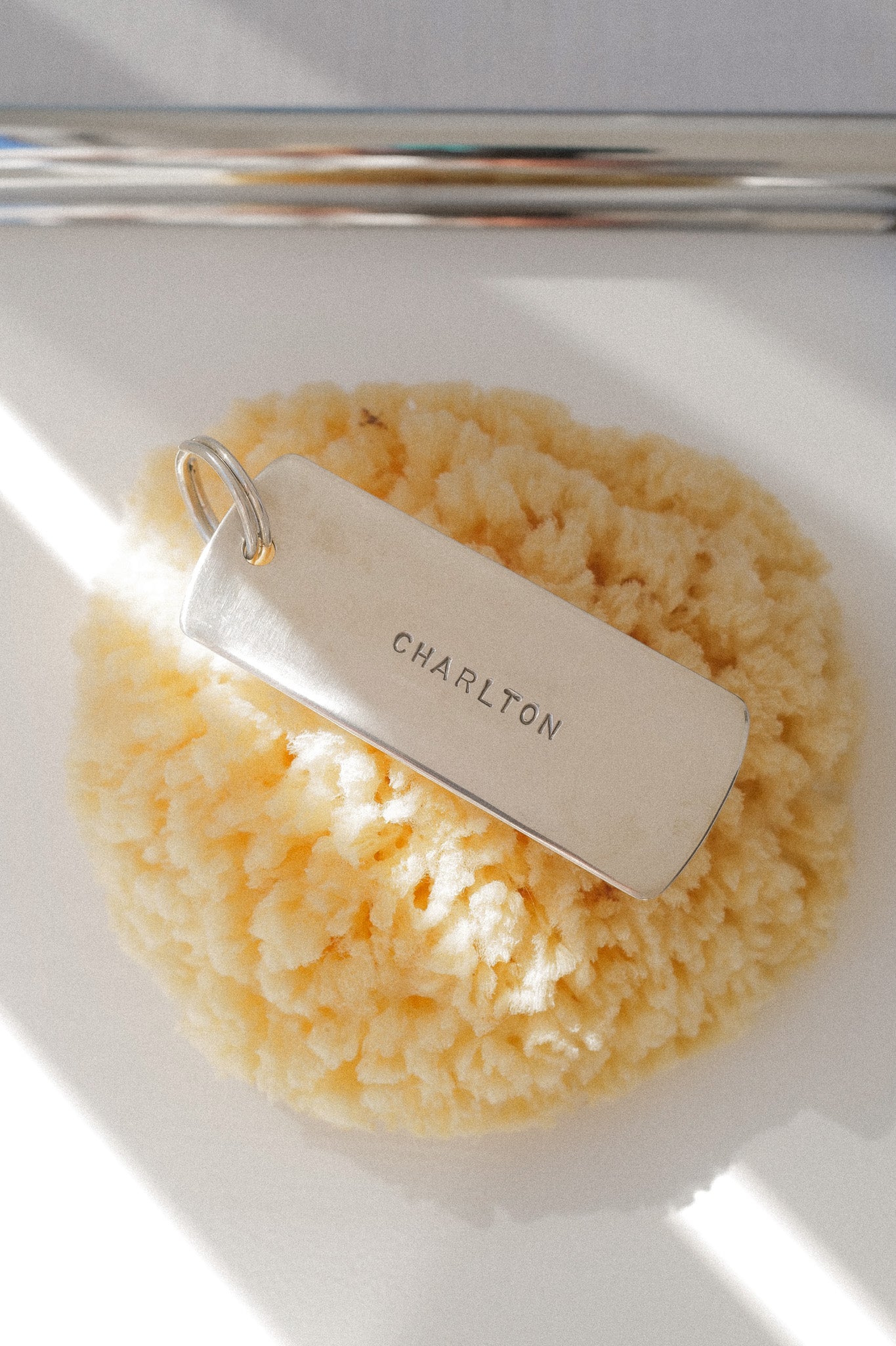Charlton Jumbo Solid Silver Tag