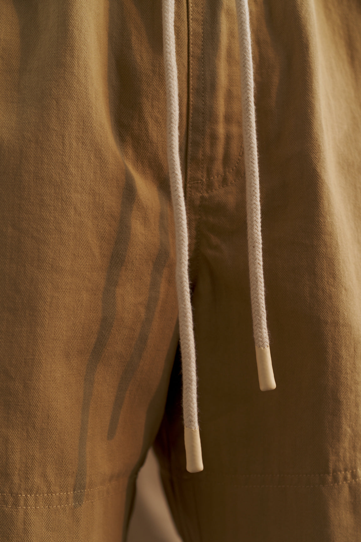 Tan Japanese Herringbone Short