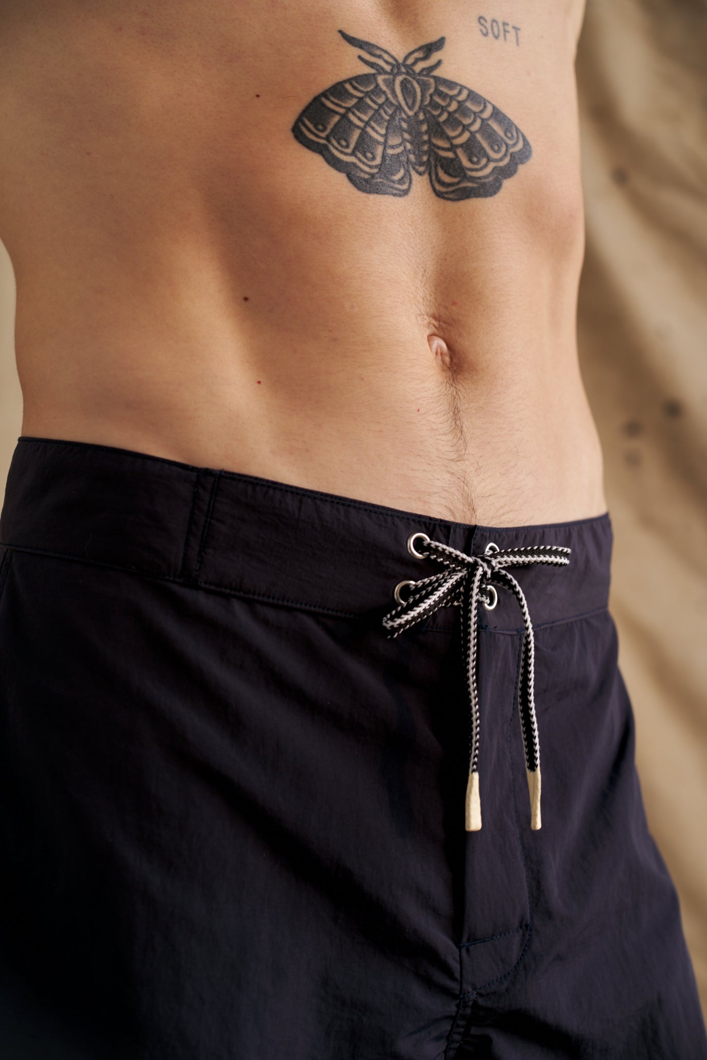 Navy Nylon Swim Short