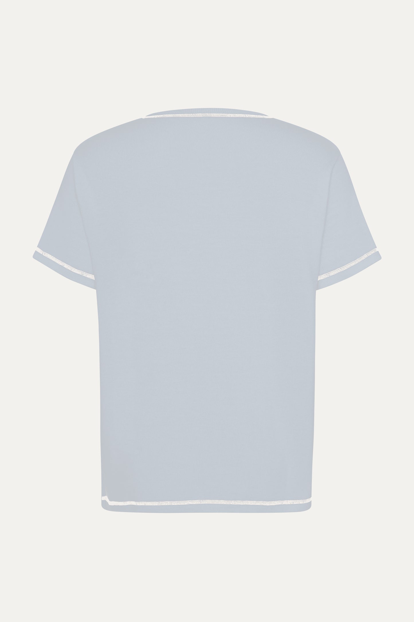 Merino Wool Powder Blue T-Shirt