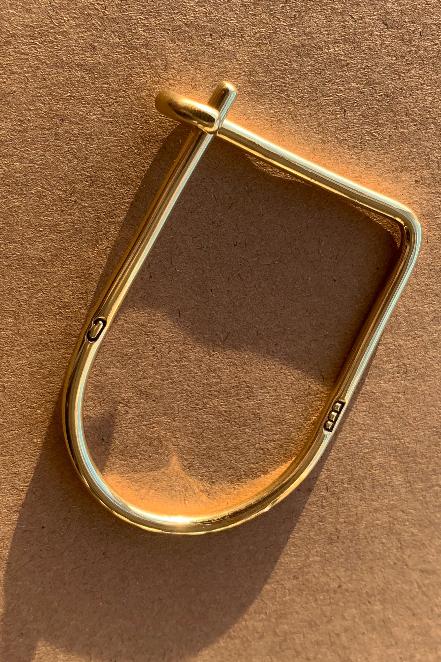 Charlton 'Loop' Brass Key Ring
