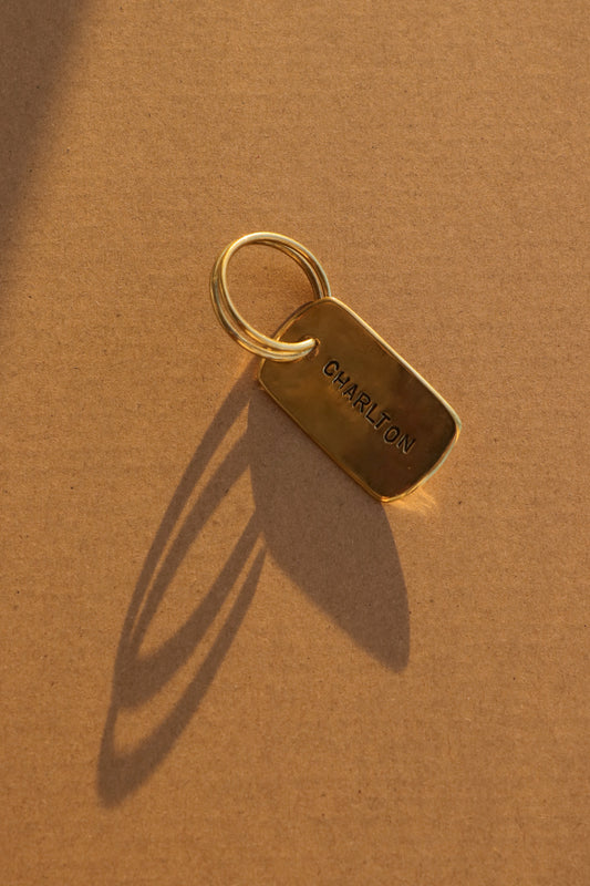 Charlton 'Ride Like The Wind' Brass Tag