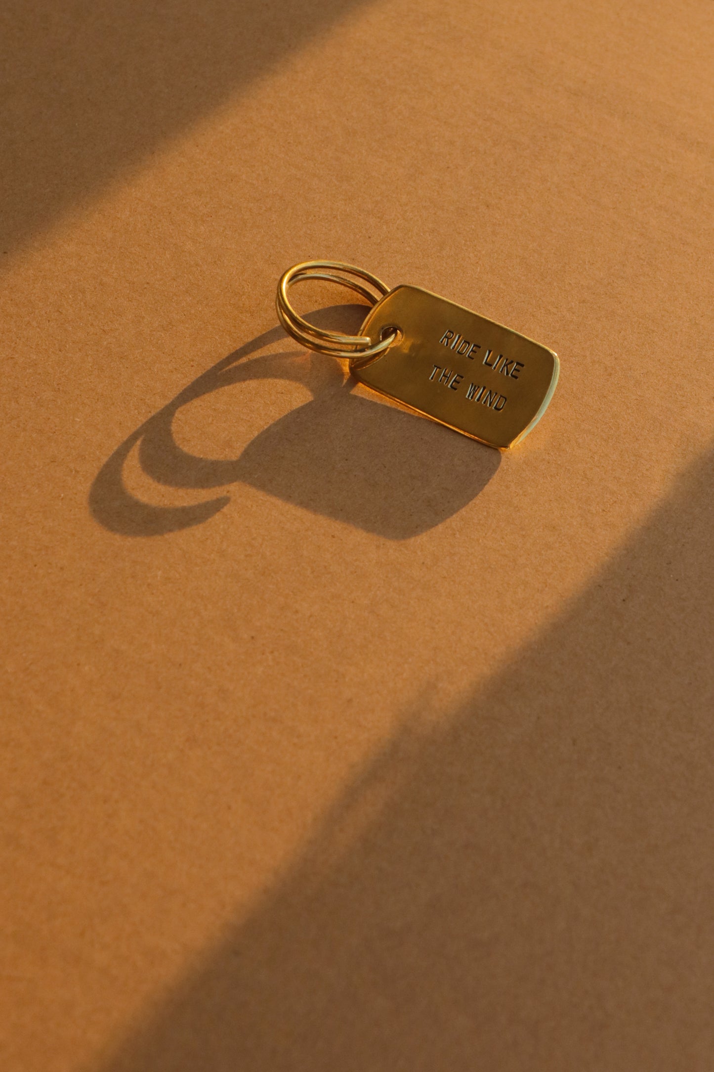 Charlton 'Ride Like The Wind' Brass Tag