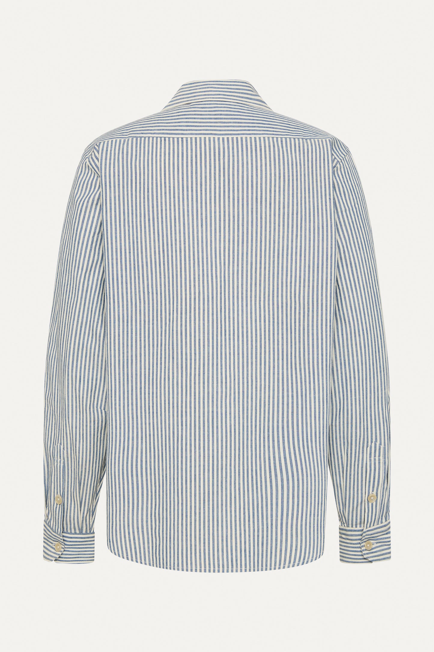 L/S striped Japanese canvas Shirt